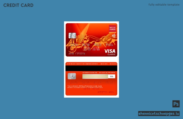 USA Wells Fargo Bank Visa Classic Card – Beispielvorschau